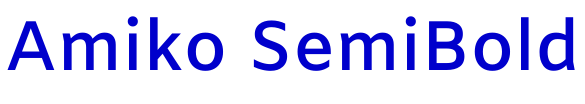 Amiko SemiBold шрифт